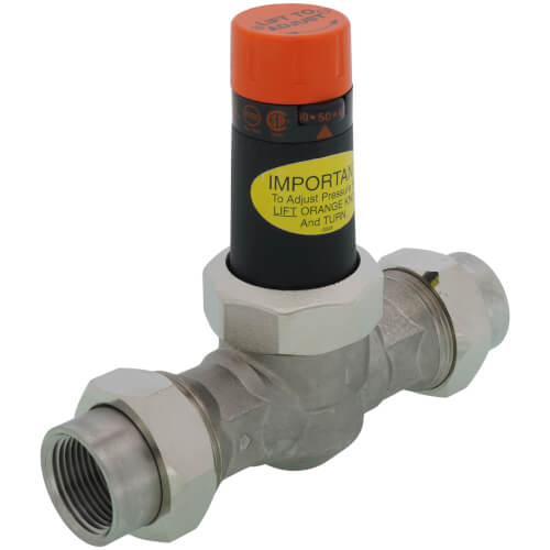 1" EB25-DU Double Union SS Pressure Regulating Valve, 45 PSI (Lead Free)