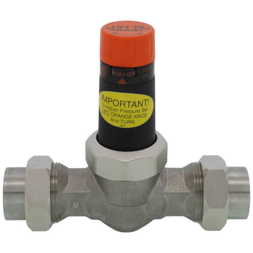1" EB25-DU Double Union SS Pressure Regulating Valve, 45 PSI (Lead Free)