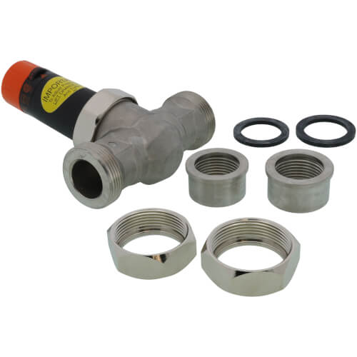 1" EB25-DU Double Union SS Pressure Regulating Valve, 45 PSI (Lead Free)