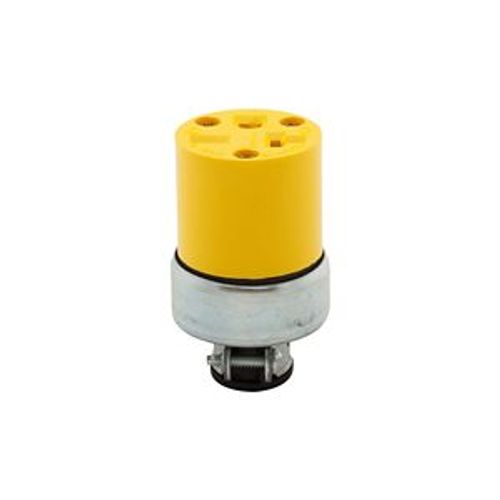 Straight Blade Connector, #18-10 Awg 20A, 250V, Armored Vinyl, Pvc, 6-20R, 2-Pole 3-Wire, Vinyl, 2229-BOX
