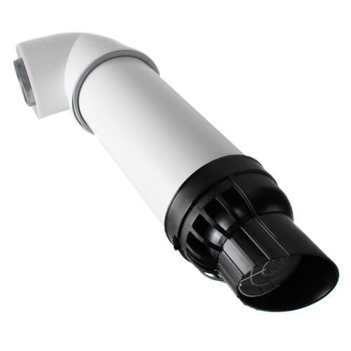 11.5" Horizontal Non-Condensing Vent Termination Kit w/ Elbow