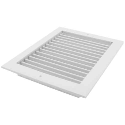 10" x 8" (Wall Opening Size) White Sidewall/Ceiling Register (A618MS Series)