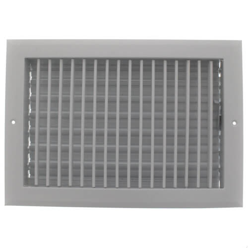 12" x 8" (Wall Opening Size) White Sidewall/Ceiling Register (A618MS Series)