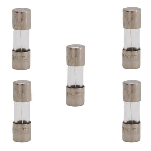 8 Amp Fast-Acting, 2AG Type Glass Fuse, 125V (Pack of 5)