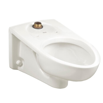 Afwall Millennium 1.1/1.28/1.6 gpf (4.2 - 6.0 Lpf) Top Spud Elongated Wall-Hung Toilet Bowl Only (White)