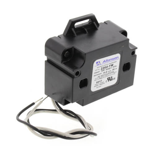 6kV Electronic Industrial Gas Ignitor (Mounting Tabs w/ Traditional Bottom Exit Pigtails), 120V