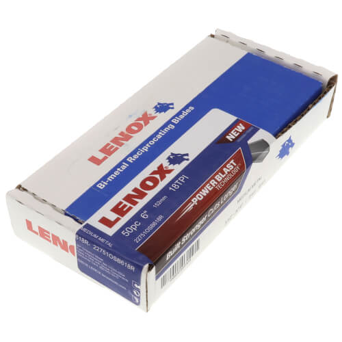 618R - 6" Bi-Metal Reciprocating Blade, 50-pack (Metal & Non-Ferrous Metal) 4 618R - 6" Bi-Metal Reciprocating Blade, 50-pack (Metal & Non-Ferrous Metal)