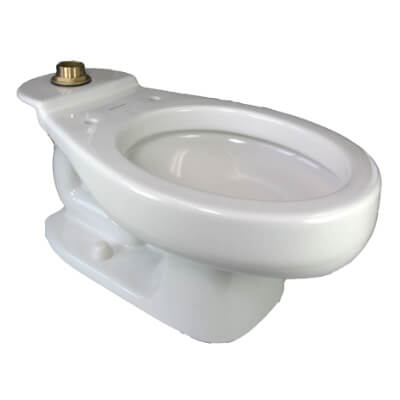 Baby Devoro 1.28 gpf/4.8 Lpf 10-1/4" Height Top Spud Elongated Toilet Bowl Only (White)