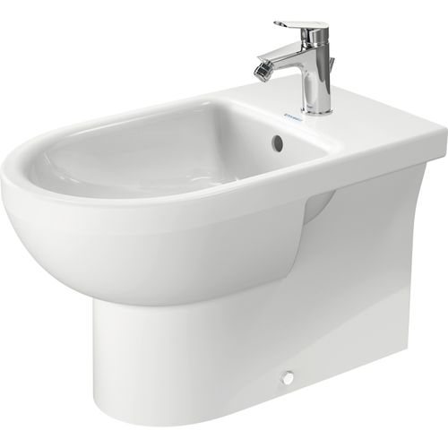 No.1 Floor-mounted Bidet, 25-5/8" (white) High Gloss, 1 Faucet Hole, Overflow