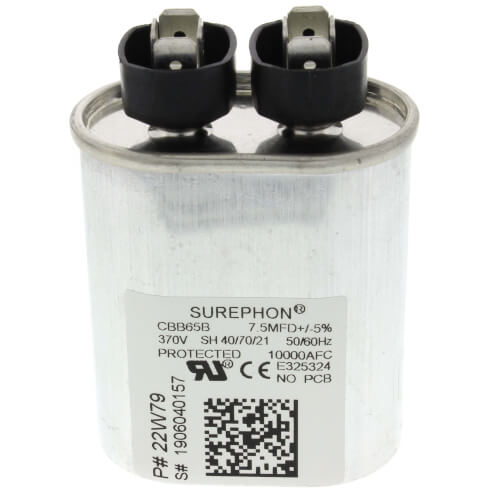 7.5 MFD Oval Capacitor (370V), 22W79