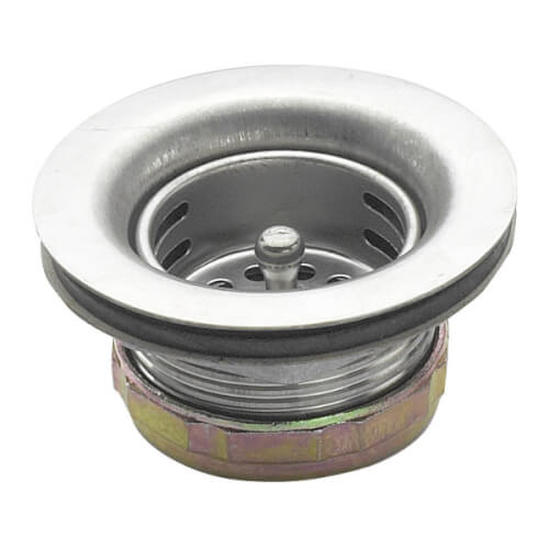 1-1/2" Full Flange Stainless Steel Drain, 23-121