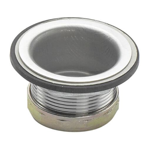1-1/2" Cut Flange Stainless Steel Drain, 23-122