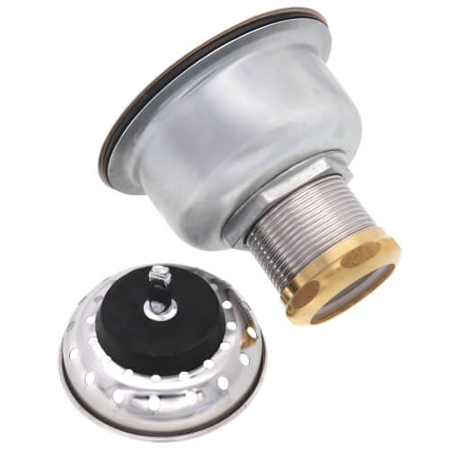 Long Shank Stainless Steel Sink Strainer Drain, 23-130