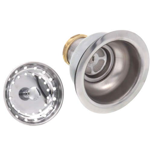 Long Shank Stainless Steel Sink Strainer Drain, 23-130