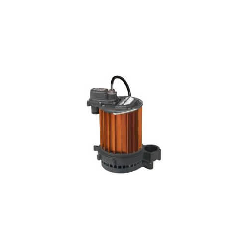 1/3 HP Manual Aluminum Submersible Sump Pump - 115v - 10 ft Cord