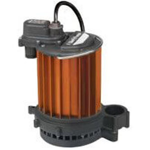 1/3 HP Manual Aluminum Submersible Sump Pump - 115v - 25 ft Cord