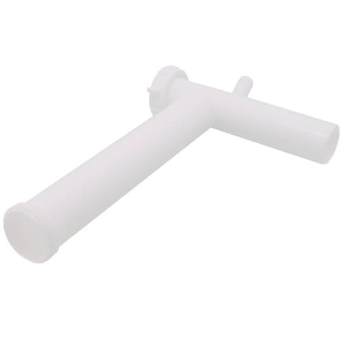 1-1/2" x 16" Direct Connect Telescopic End Outlet Waste with 1/2" DW Branch (White)