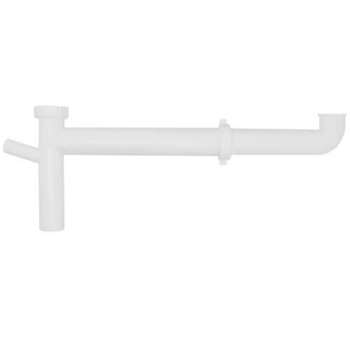 1-1/2" x 16" Direct Connect Telescopic End Outlet Waste with 3/4" DW Branch (White)