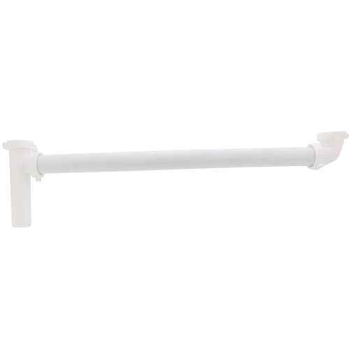 1-1/2" x 25" Centers with Baffle Tee - White