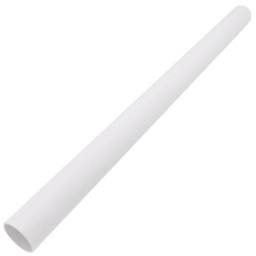 1-1/2" x 25" Centers with Baffle Tee - White