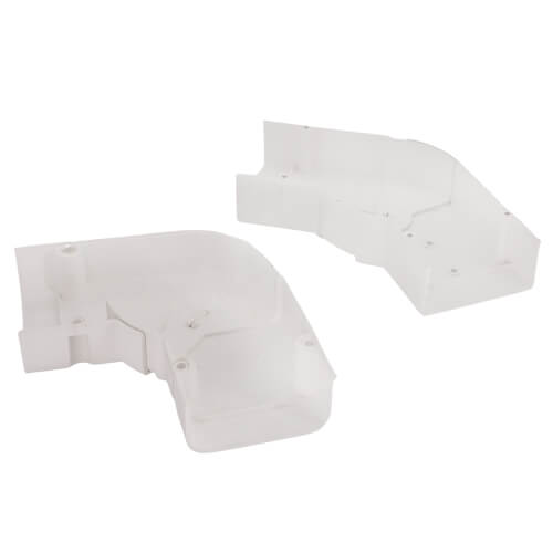 3" SpeediChannel Adjustable Flat Bend (White)