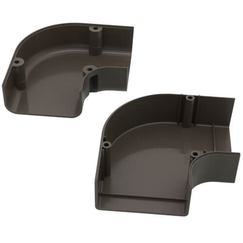 3" SpeediChannel 90-Degree Flat Bend (Brown)