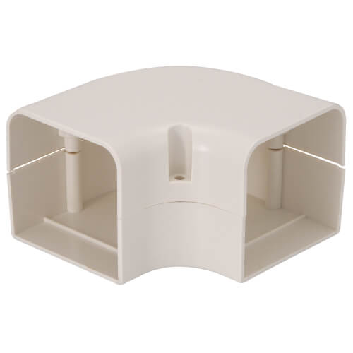 3" SpeediChannel 90-Degree Flat Bend (White)