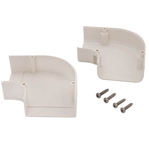 3" SpeediChannel 90-Degree Flat Bend (White)