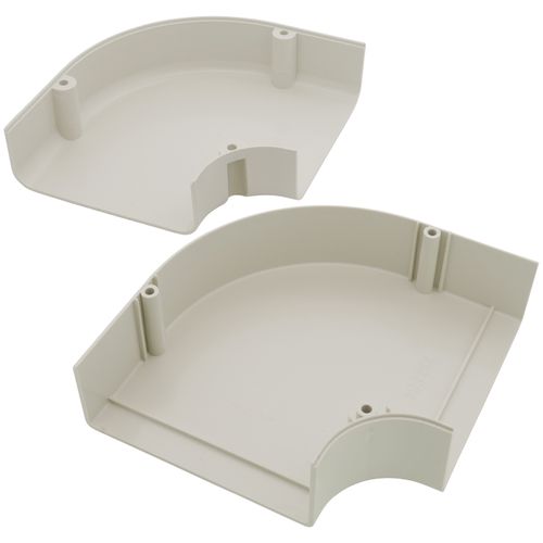 4" SpeediChannel 90-Degree Flat Bend (Natural)