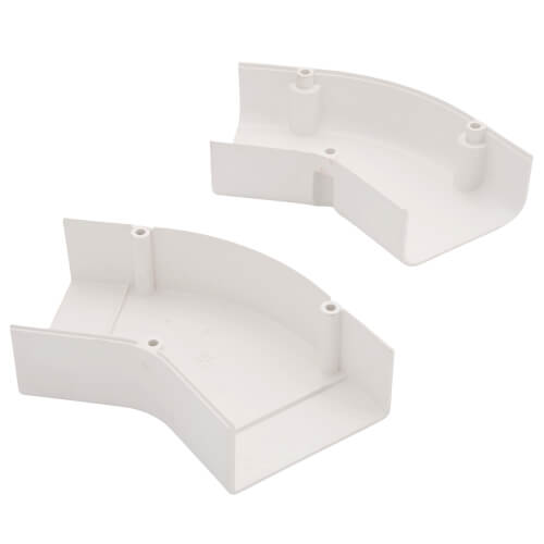 3" SpeediChannel 45-Degree Flat Bend (White)