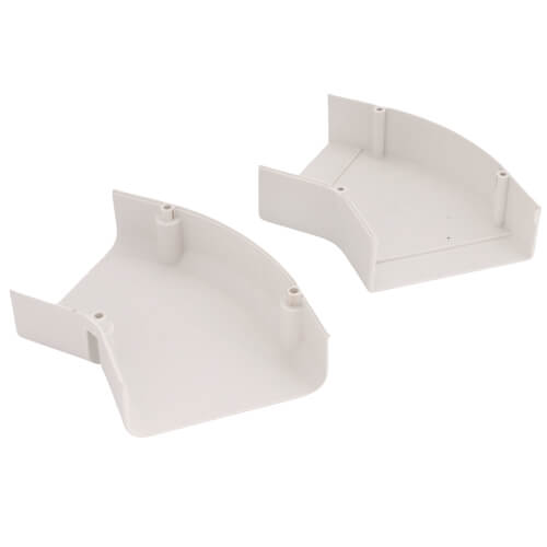 4" SpeediChannel 45-Degree Flat Bend (White)