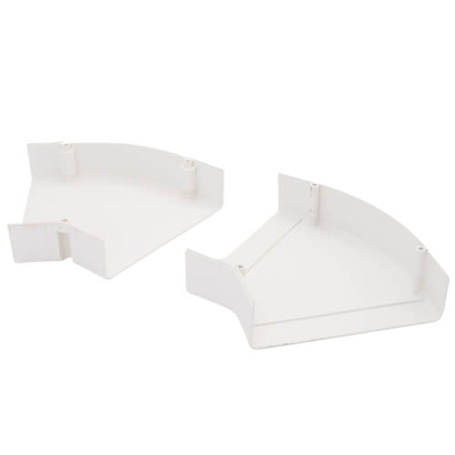 6" SpeediChannel 45-Degree Flat Bend (White) 3 6" SpeediChannel 45-Degree Flat Bend (White)