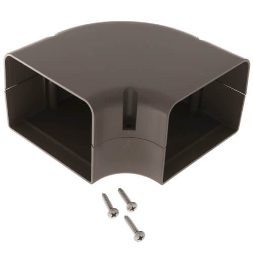 4" SpeediChannel 90-Degree Flat Bend (Brown)