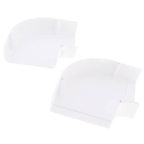 4" SpeediChannel 90-Degree Flat Bend (White)