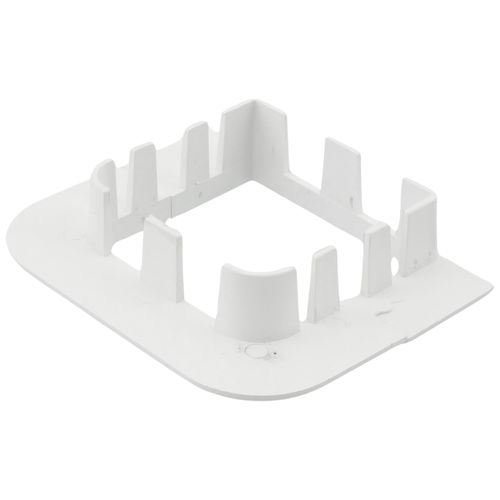 3" SpeediChannel Flat Wall Escutcheon (White)