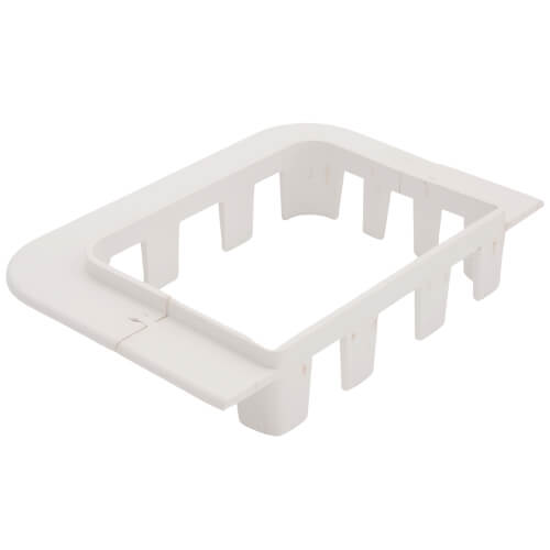 4" SpeediChannel Flat Wall Escutcheon (White)