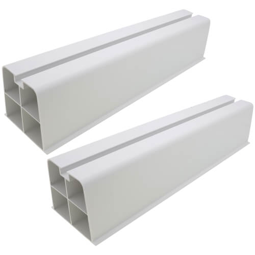 17" White Hef-T-Block Mounting Block (Pack of 2)