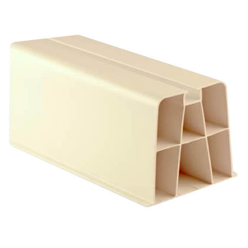 36" White Hef-T-Block Mounting Block (Pack of 2)