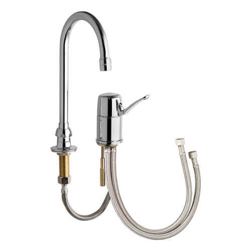 1.5 GPM 5-1/4" Deck-Mounted Faucet with Rigid/Swing Gooseneck Spout