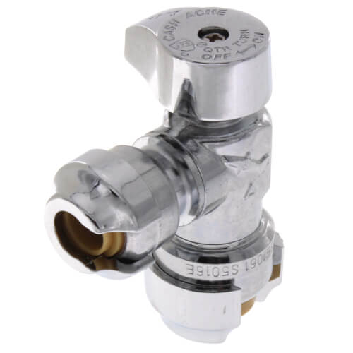 1/2" SharkBite x 1/4" (3/8" OD) Reducing Angle Stop (Lead Free)