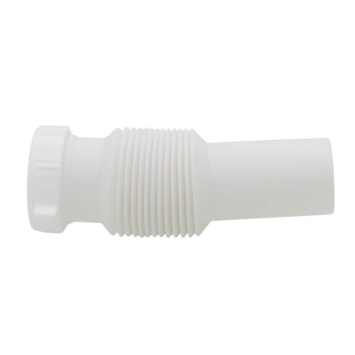 1-1/4" x 1-1/2" Flex Slip Joint Ext Tail Piece - White 2 1-1/4" x 1-1/2" Flex Slip Joint Ext Tail Piece - White