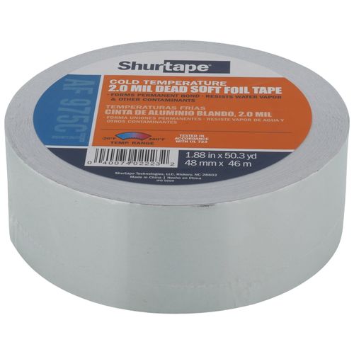 AF 975CT Silver Cold Temperature Aluminum Foil Tape (2" x 150')