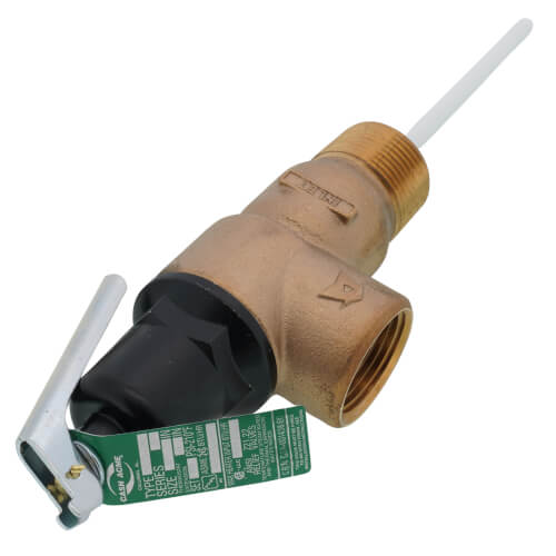 1" FVMX-4LS Commercial T&P Relief Valve Long Shank, Lead Free (Male Inlet)