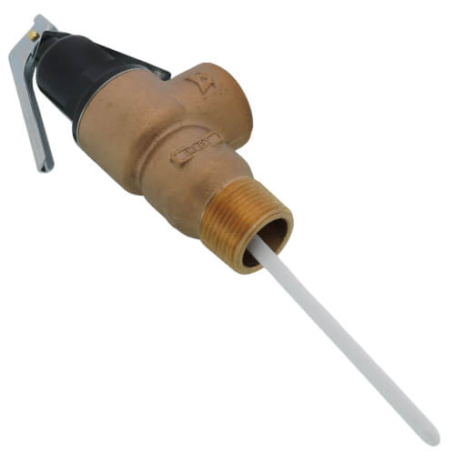 1" FVMX-4LS Commercial T&P Relief Valve Long Shank, Lead Free (Male Inlet)