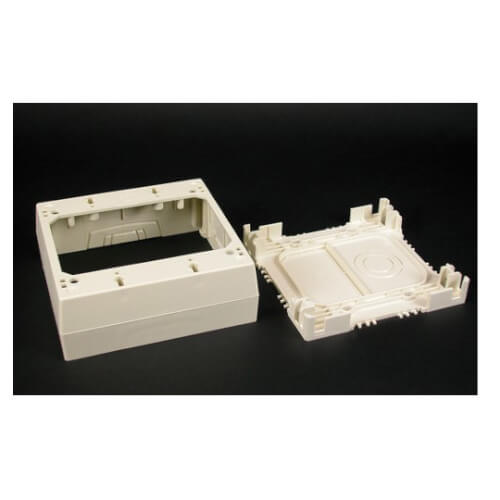Double-Gang Deep Device Box Fitting (White)