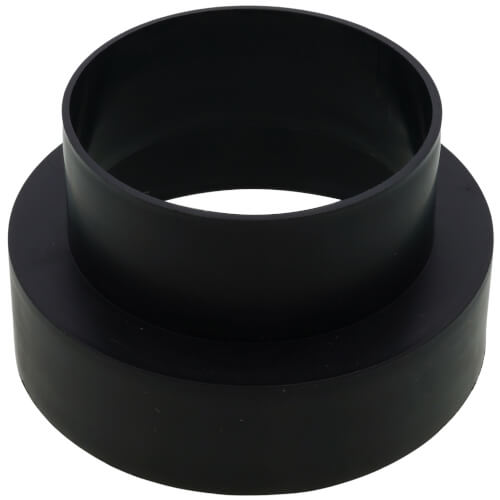 3" to 4" or 4" to 3" Black Plastic Adapter