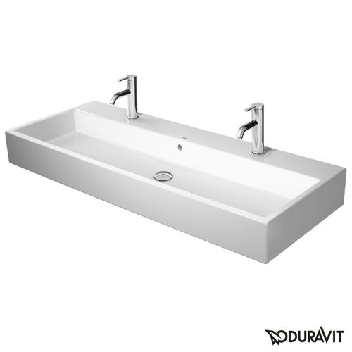 120 cm x 47 cm Vero Air double Washbasin Bathroom Sink w/ WonderGliss (White)
