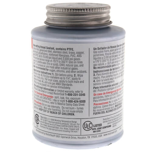 RectorSeal T Plus 2 Pipe Thread Sealant (8 oz.) 2 RectorSeal T Plus 2 Pipe Thread Sealant (8 oz.)