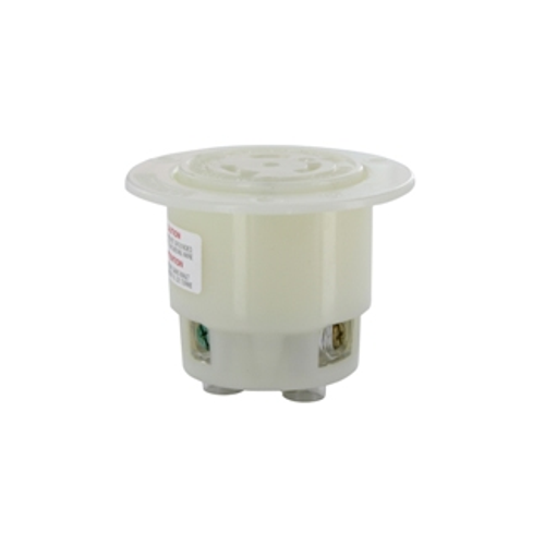 20A, 600V Flanged Outlet Locking Receptacle, Industrial Grade