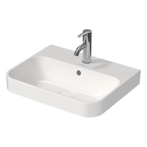Happy D.2 Plus 19-5/8" x 6-3/4" Above-Counter Vessel Bathroom Sink (White)